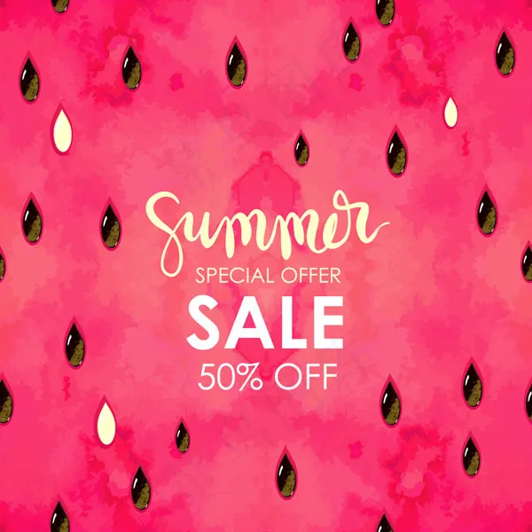 夏季半价促销海报