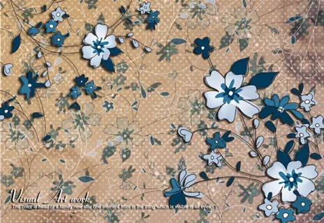 典雅手绘花朵背景