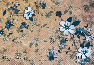 典雅手绘花朵背景