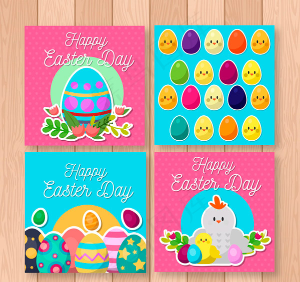 方形复活节卡片