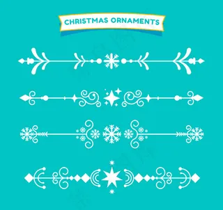 圣诞节装饰花边