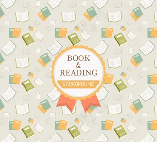 彩色书籍无缝背景