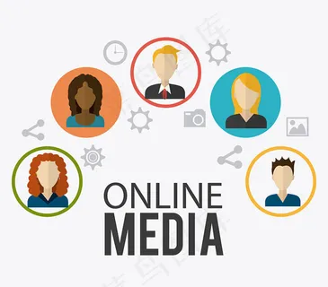 网络媒体图标,免抠元素