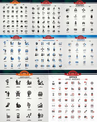 商务金融图标,免抠元素