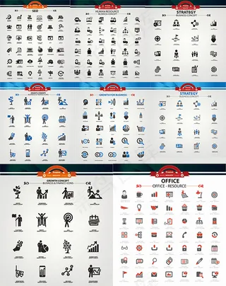 商务金融图标,免抠元素