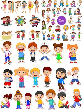 卡通风格儿童人物
