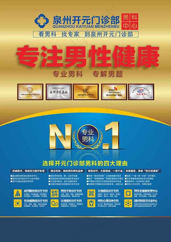 男性健康医院广告