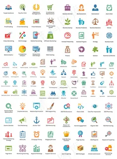 时尚商务图标,免抠元素,背景元素