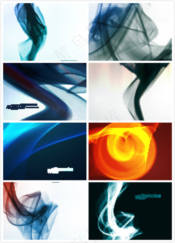 炫彩光线流线背景