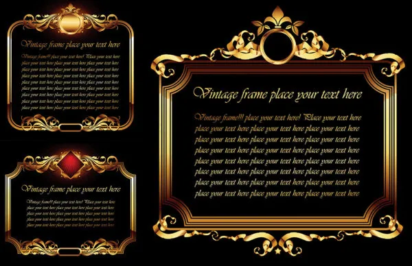 奢华边框矢量eps,ai矢量模版下载