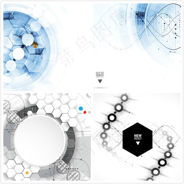 科技感元素背景eps,ai矢量模版下载