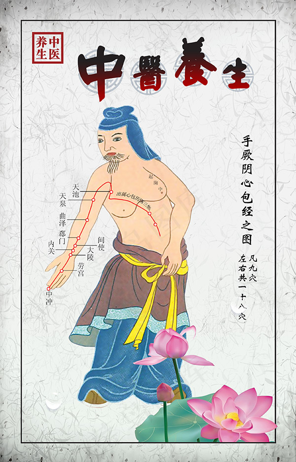 手厥阴心包经穴位(2551X3969(DPI:120))psd模版下载