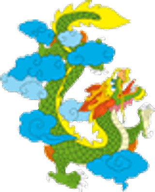 矢量彩色龙纹_3