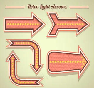 霓虹灯装饰箭头