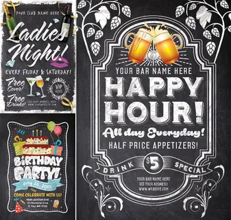 黑板报生日海报