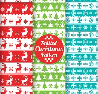 圣诞花纹无缝背景