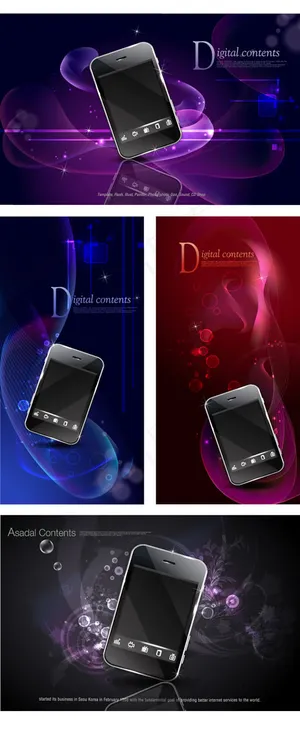 炫丽智能手机海报