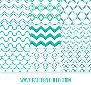 波浪纹背景矢量