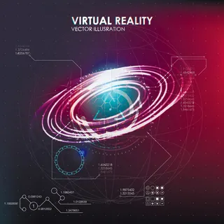 圆形漩涡HUD界面