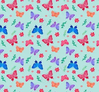 蝴蝶和花朵背景