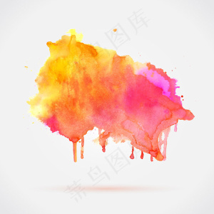 缤纷水彩墨迹
