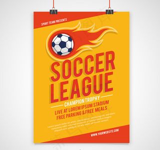 火焰足球联赛海报
