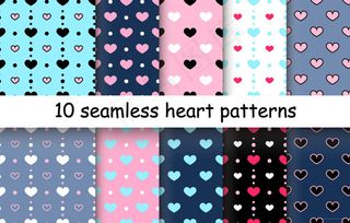 爱心无缝背景