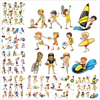 儿童运动形象
