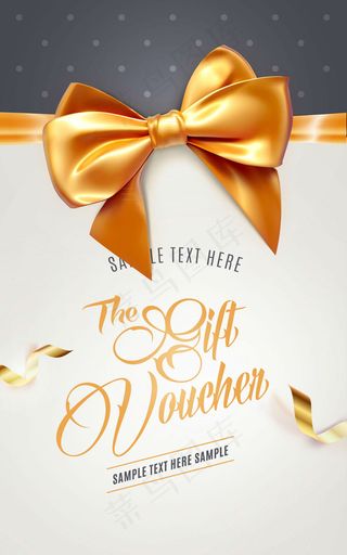 蝴蝶结礼品券