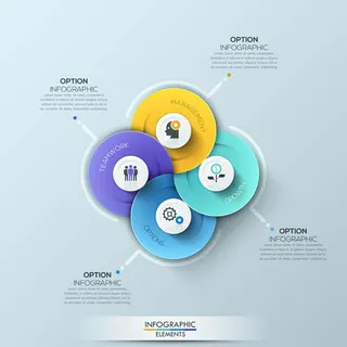 立体元素信息图表