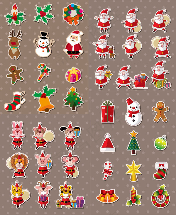 童趣圣诞贴纸