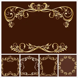 复古欧式花纹花边