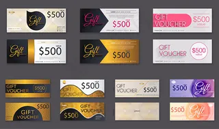 代金劵设计矢量