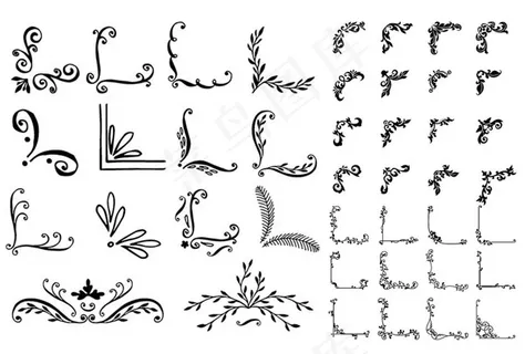 边框装饰花纹元素