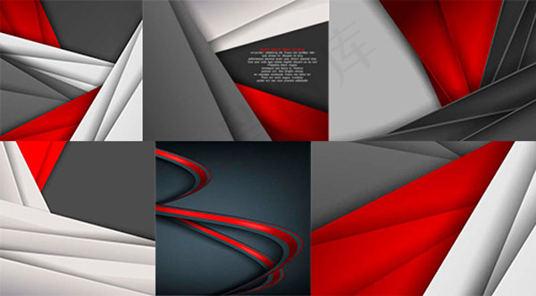 立体折纸背景矢量