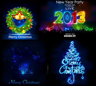 新年圣诞节背景