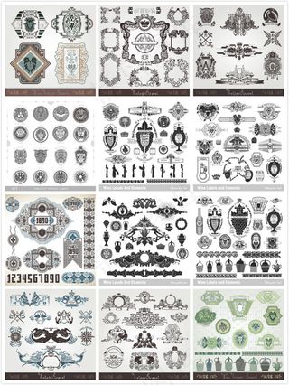 欧式古典花纹图案