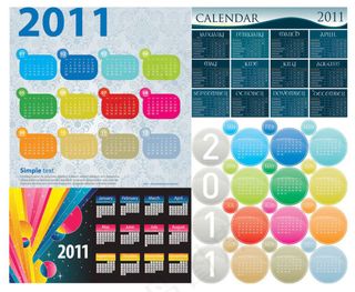 2011年历模板
