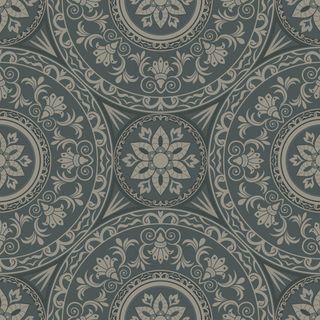 圆形复古花纹背景