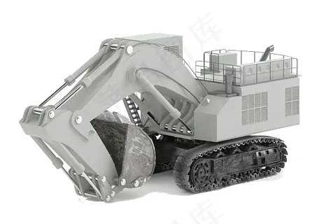 挖土机3d模型 挖土机3d模型