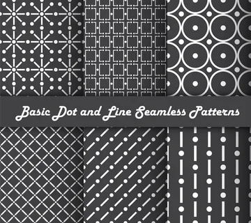 点和线无缝背景