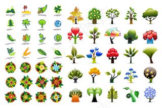 植物图标矢量,免抠元素