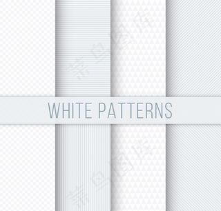 白色花纹无缝背景