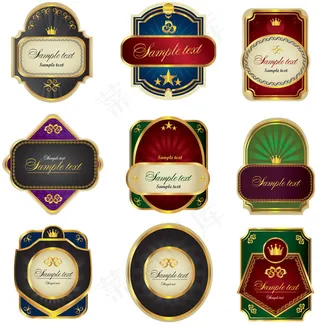 欧式古典瓶贴瓶身贴