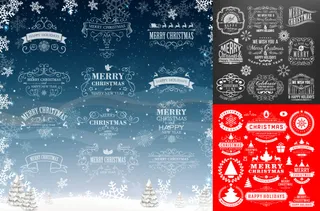 圣诞节字体设计