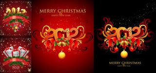 红色喜庆圣诞节