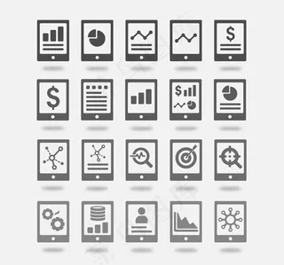数据分析图标,免抠元素