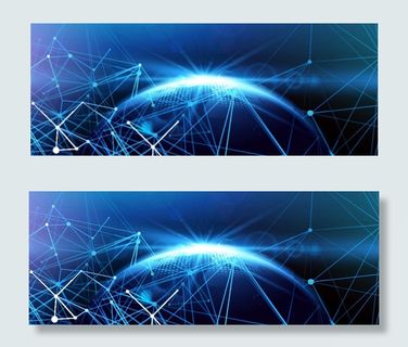 发光地球科技背景