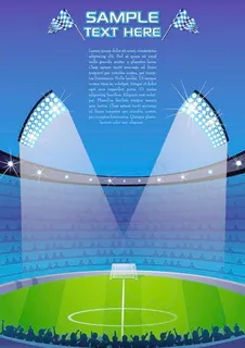 足球场比赛现场