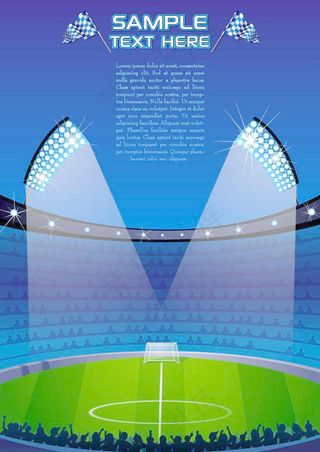 足球场比赛现场